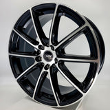 DRW Wheels - D16 Gloss Black Machined Face 17x7