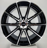 DRW Wheels - D16 Gloss Black Machined Face 17x7