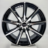 DRW Wheels - D18 Gloss Black Machined Face 17x7
