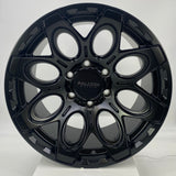 Falcon T6 - Matte Black 17x9