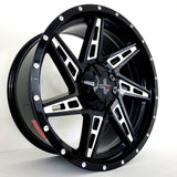 DX4 Wheels - X72 Skull Gloss Black Milled 20x9