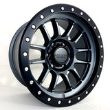 Falcon T7 - Matte Gunmetal 17x9