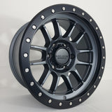 Falcon T7 - Matte Gunmetal 17x9
