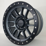 Falcon T7 - Matte Gunmetal 17x9