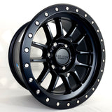 Falcon T7 - Matte Black 17x9