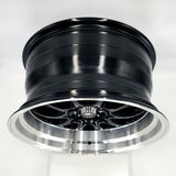 MST Wheels - MT11 Black Machined Lip 17x9
