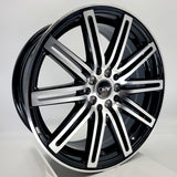 DRW Wheels - D13 Gloss Black Machined Face 17x7