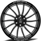 Axe Wheels - Chronus Gloss Black Milled 20x10