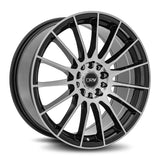 DRW Wheels - D15 Gloss Black Machined Face 18x8