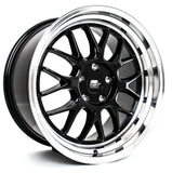 MST Wheels - MT43 Black Machined Lip 17x9