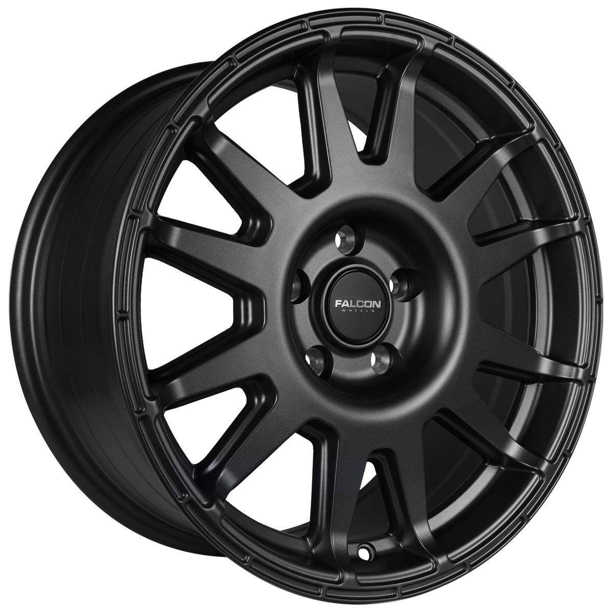 Falcon V2 - Matte Black 17x8 – VID Wheels