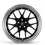 MFlow Racing Wheels - MFL2 FlowForm Matte Black Machined Lip 18x8.5