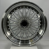 OS Wheels - 1351 Flow Formed Hyper Black Machined Lip 19x9.5