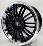 White Diamond Luxury Wheels - W820 Gloss Black Polished Lip 18x8