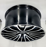 Replica Wheels - PM02 Gloss Black Machined Face 22x10.5