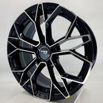 VLF Wheels - VLF05 FlowForm Gloss Black Machined Face 17x7.5
