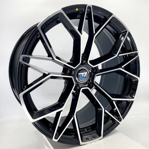 VLF Wheels - VLF05 FlowForm Gloss Black Machined Face 19x8.5