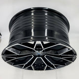 VLF Wheels - VLF05 FlowForm Gloss Black Machined Face 19x9.5