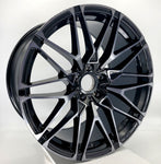 Replica Wheels - B19 Black Machined Dark Tint Face 20x10.5