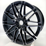 Replica Wheels - B19 Black Machined Dark Tint Face 19x9.5