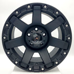White Diamond Luxury Wheels - D2804 Matte Black 15x8