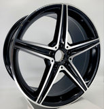 Replica Wheels - MB9 Gloss Black Machined Face 19x9.5