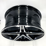 Replica Wheels - MB9 Gloss Black Machined Face 19x9.5