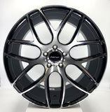 Inovit Wheels - Thrust Black Machined Dark Tint Face 20x8.5