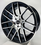 Inovit Wheels - 098 Gloss Black Machined Face 20x10