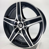 G-Line Luxury Wheels - G5084 Satin Black Machined Face 16x7