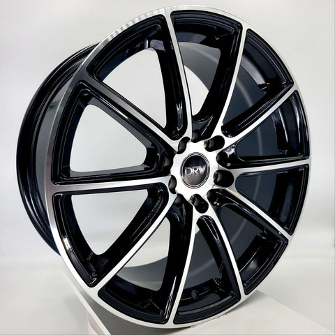 DRW Wheels - D16 Gloss Black Machined Face 18x8