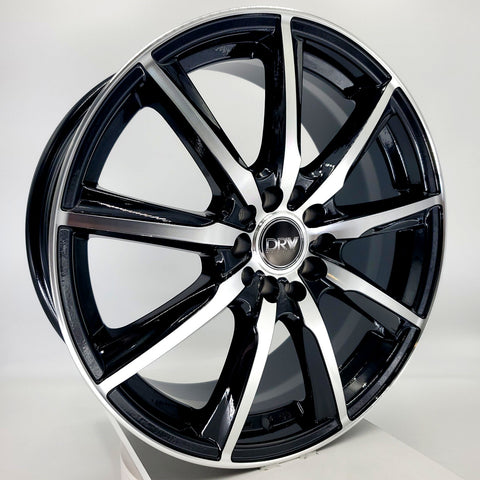 DRW Wheels - D18 Gloss Black Machined Face 17x7