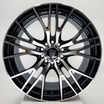 White Diamond Luxury Wheels - W3267 Gloss Black Machined face 17x7.5