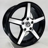 G-Line Luxury Wheels - G5109 Gloss Black Machined Face 16x7