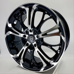 White Diamond Luxury Wheels - W667 Gloss Black Machined Face 17x7