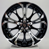 White Diamond Luxury Wheels - W667 Gloss Black Machined Face 17x7