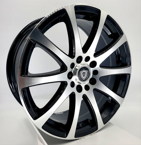 G-Line Luxury Wheels - G0001 Gloss Black Machined Face 17x7.5