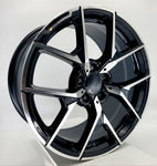Replica Wheels - RM51 Gloss Black Machined Face 18x8