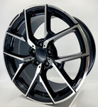 Replica Wheels - RM51 Gloss Black Machined Face 18x9