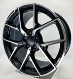 Replica Wheels - RM51 Gloss Black Machined Face 18x8