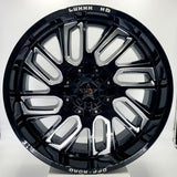 Luxxx Wheels - HD18 Gloss Black Milled 22x10