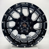 Luxxx Wheels - HD8 Gloss Black Milled 18x9