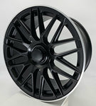 Replica Wheels - PM08 Matte Black Machined Tip 19x9.5