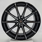 White Diamond Luxury Wheels - W3195 Gloss Black Machined Face 18x8