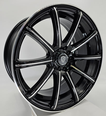 White Diamond Luxury Wheels - W3195 Gloss Black Machined Face 18x8