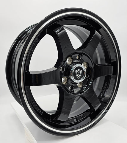 G-Line Luxury Wheels - G6011 Gloss Black Machined Tip 15x6.5