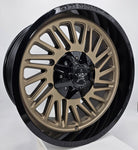 Luxxx Wheels - HD19 Matte Bronze Face Gloss Black Lip 20x10