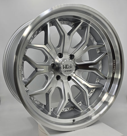 Luxxx Wheels - HDPRO5 Silver Machined Face And Lip 22x11