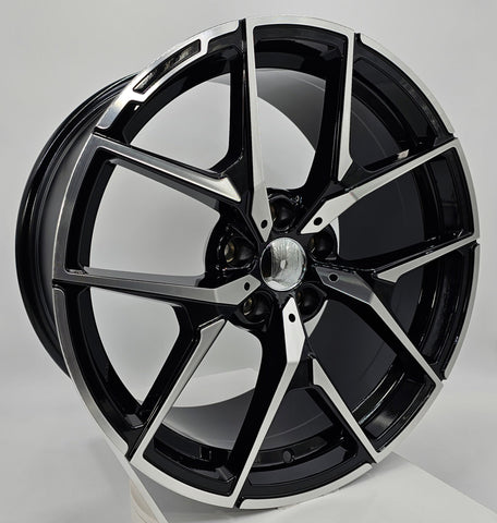 Replica Wheels - ZT813 Gloss Black Machined Face 18x8.5