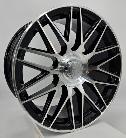 Replica Wheels - PM08 Gloss Black Machined Face 19x9.5